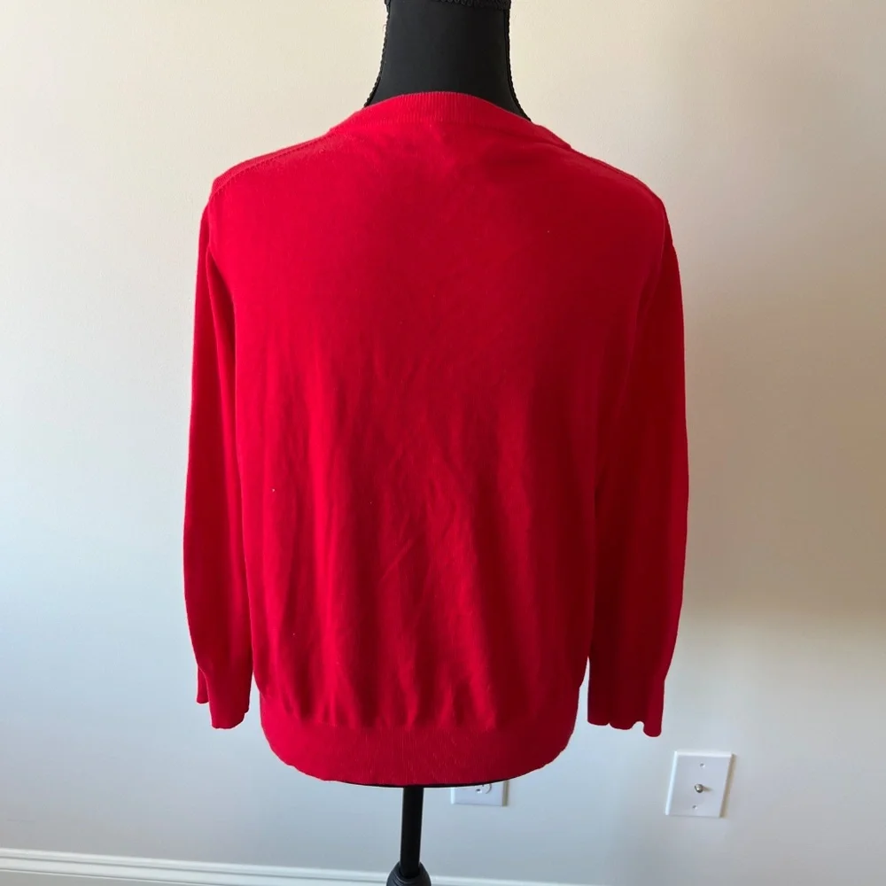 J. Crew The Clare Cardigan in red size XL - Picture 3 of 7
